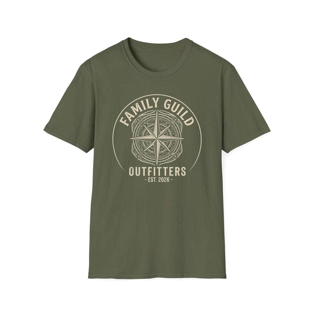 Family Guild Outfitters Compass Rose T-Shirt | Vintage Outdoor Family Adventure Tee