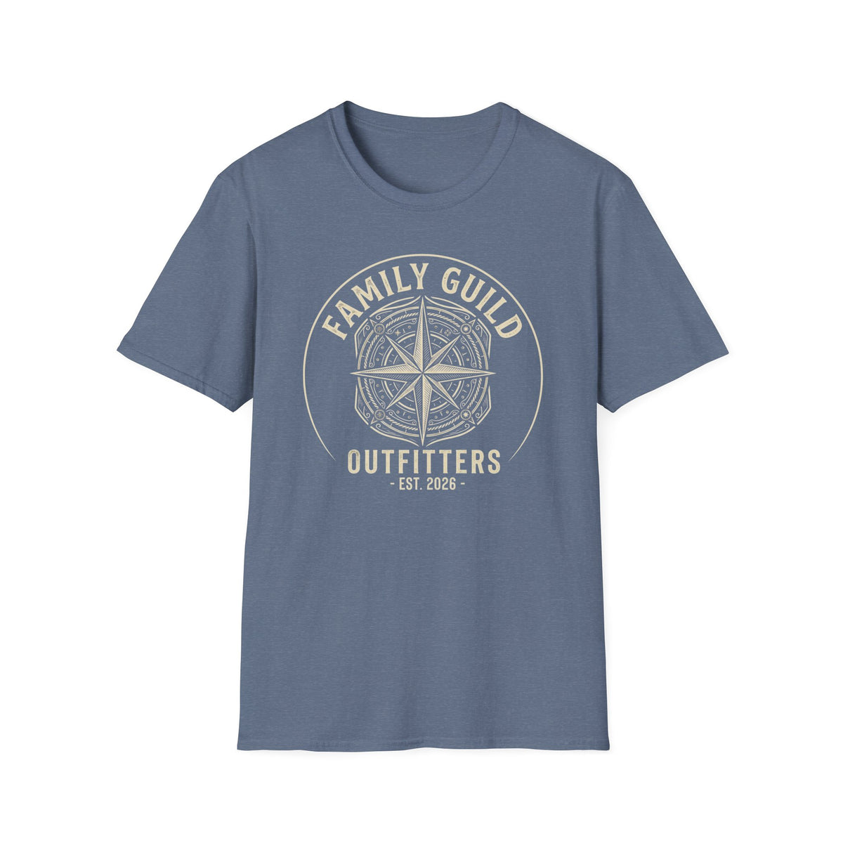 Family Guild Outfitters Compass Rose T-Shirt | Vintage Outdoor Family Adventure Tee