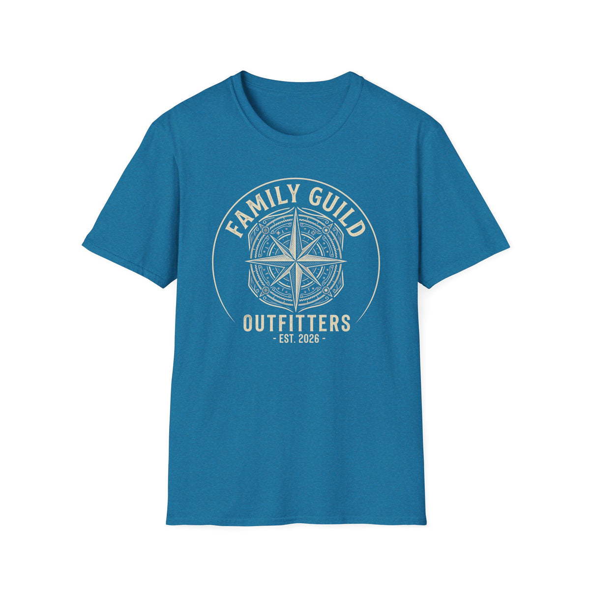 Family Guild Outfitters Compass Rose T-Shirt | Vintage Outdoor Family Adventure Tee
