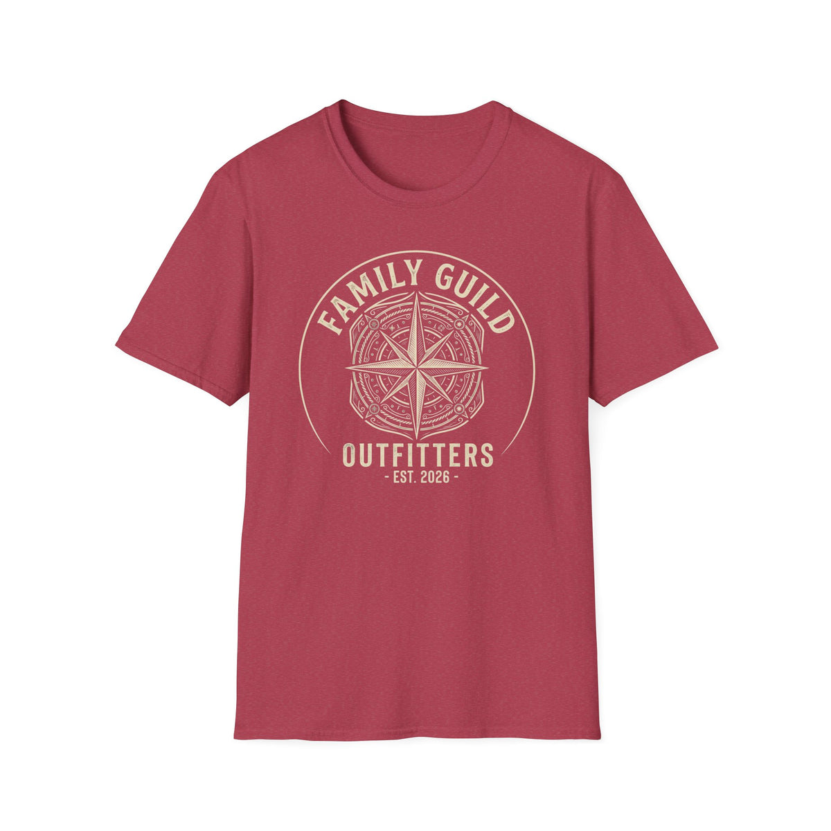 Family Guild Outfitters Compass Rose T-Shirt | Vintage Outdoor Family Adventure Tee