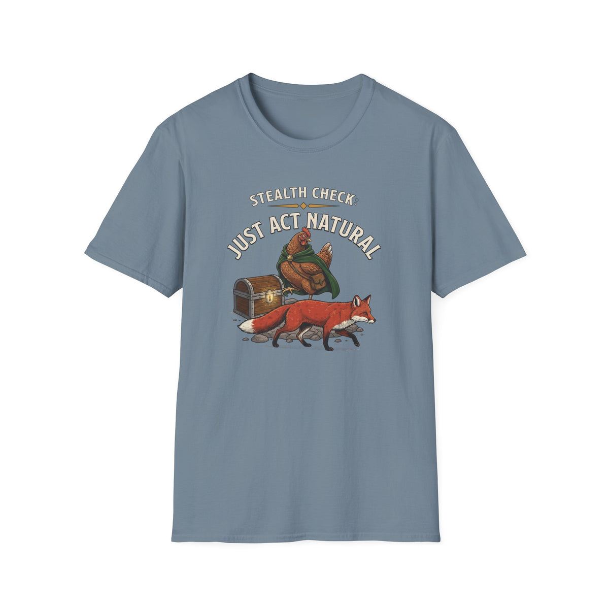 Hen Stealth Check T-Shirt