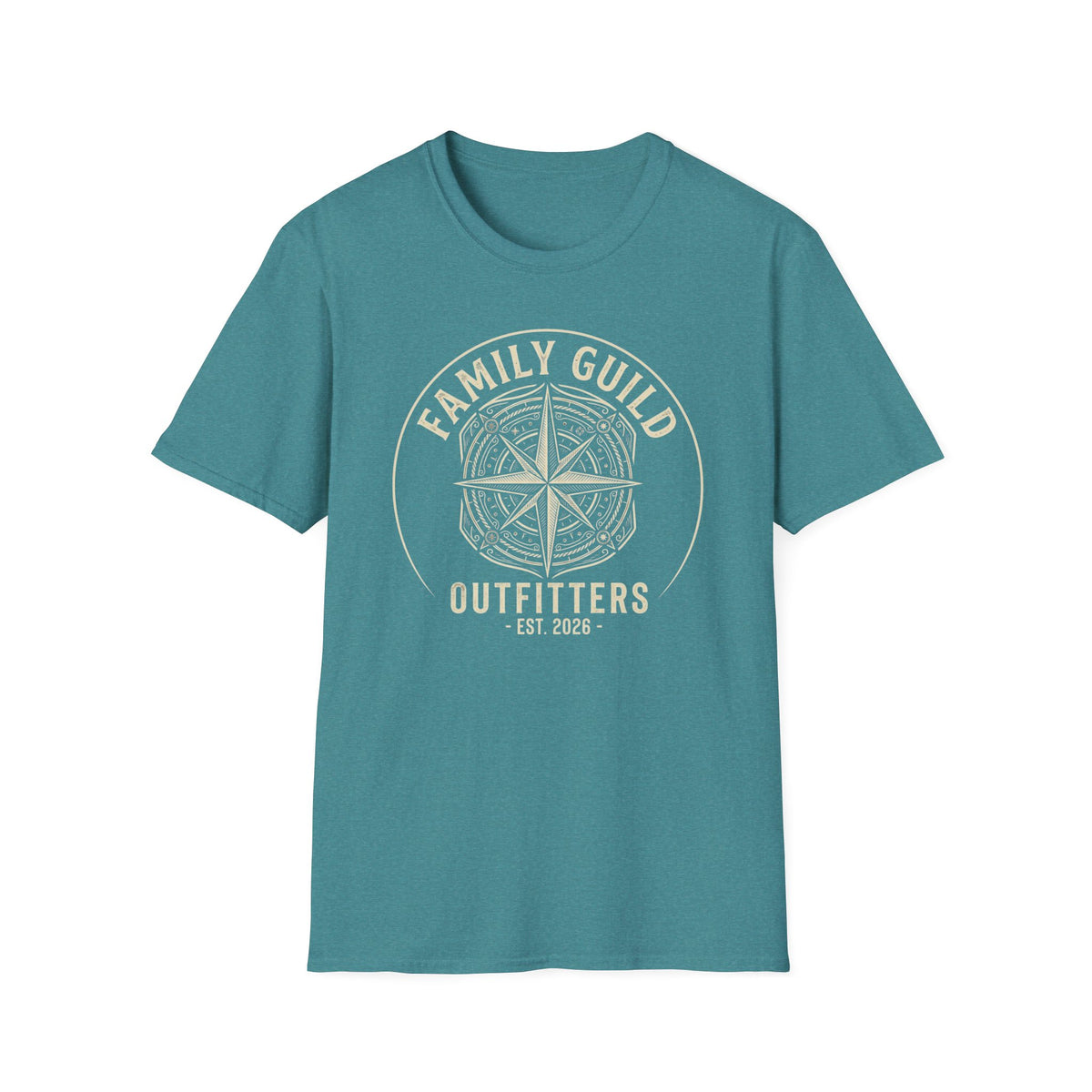 Family Guild Outfitters Compass Rose T-Shirt | Vintage Outdoor Family Adventure Tee