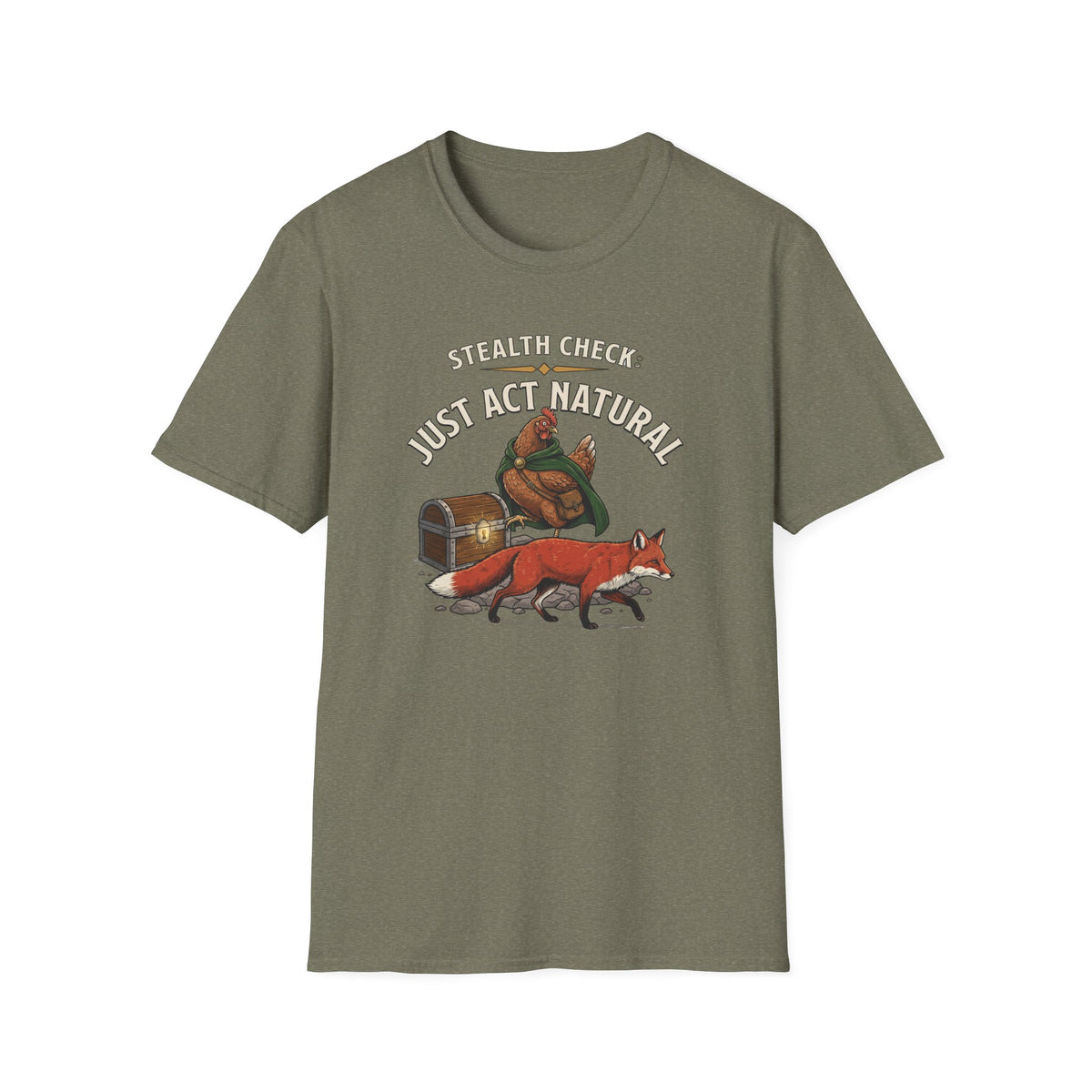 Hen Stealth Check T-Shirt