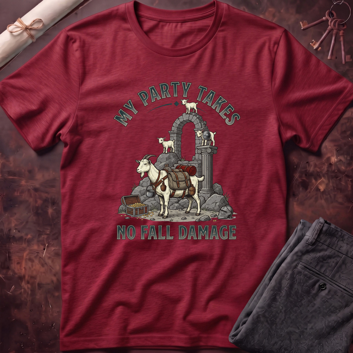 Goat No Fall Damage T-Shirt