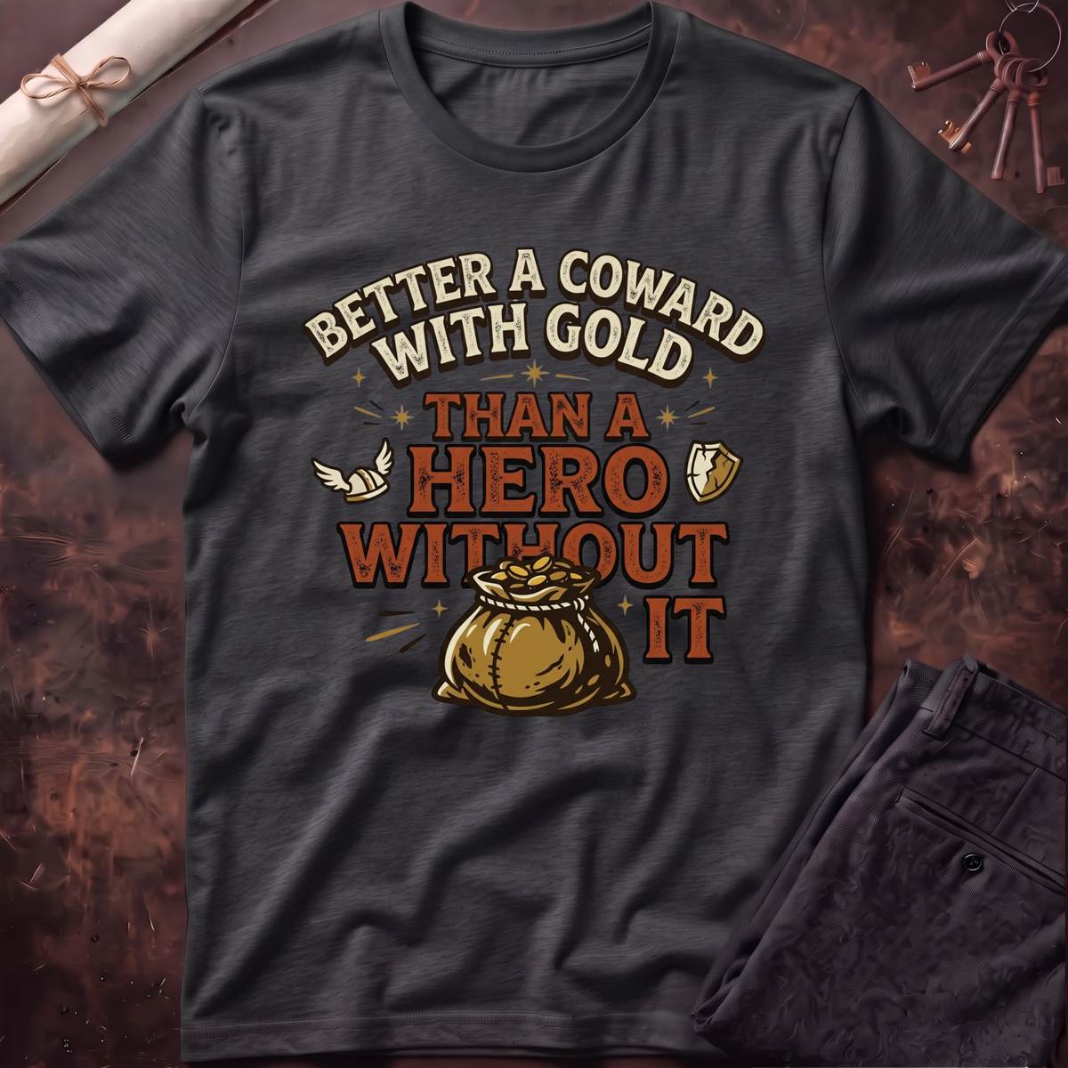 Coward With Gold T-Shirt