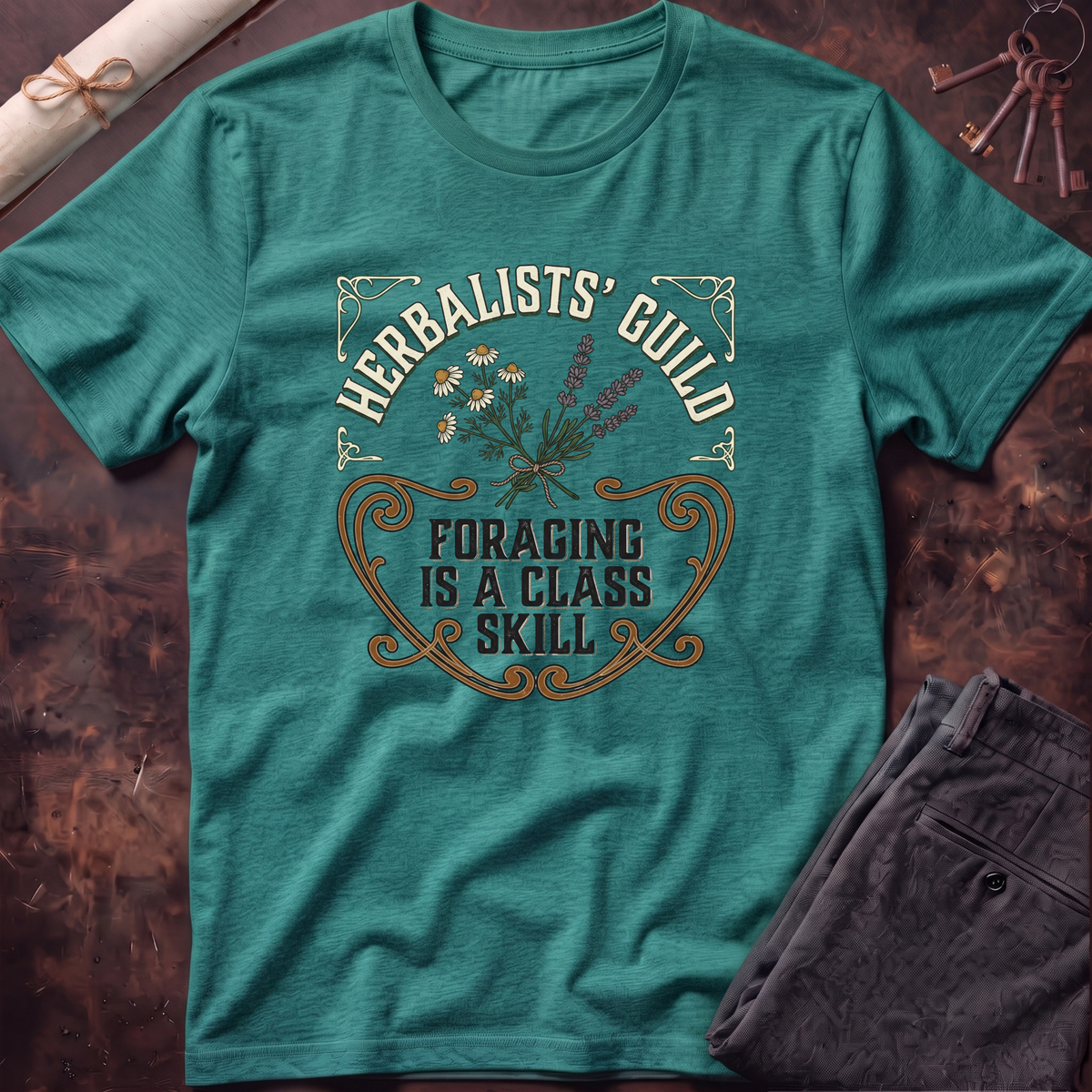 Herbalists' Guild Scrollwork T-Shirt