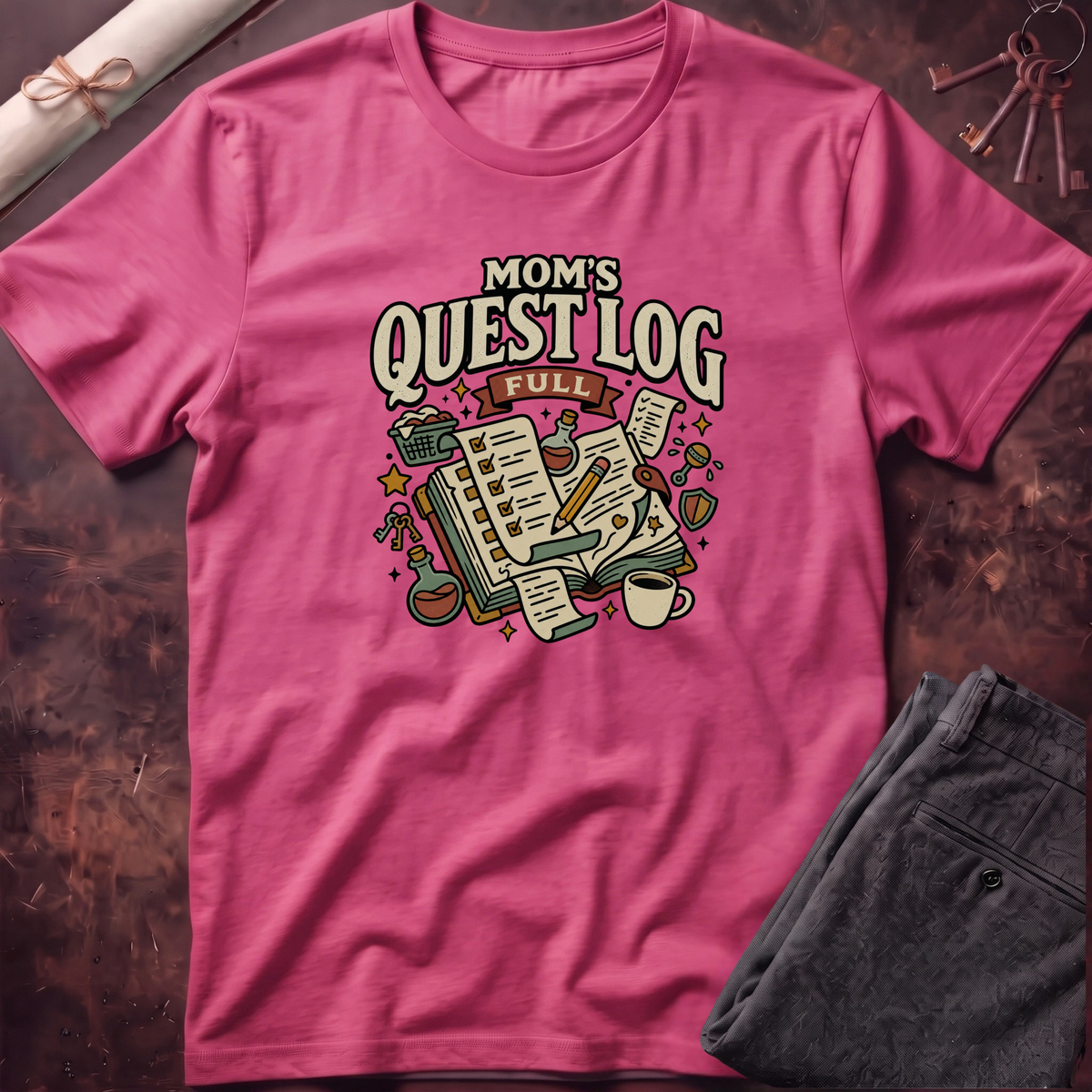 Mom's Quest Log T-Shirt