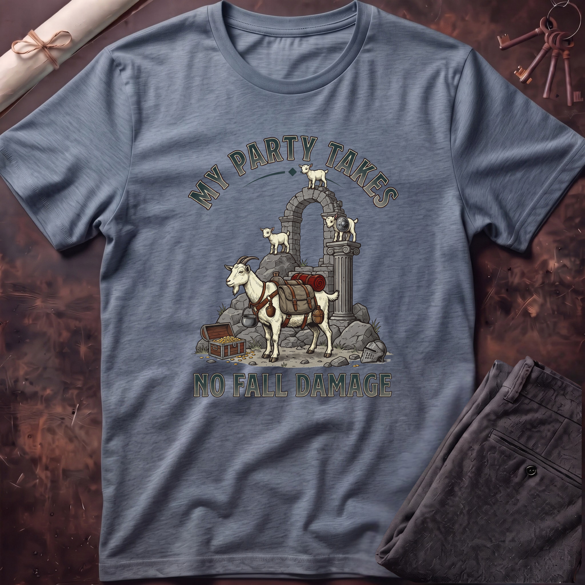 Goat No Fall Damage T-Shirt