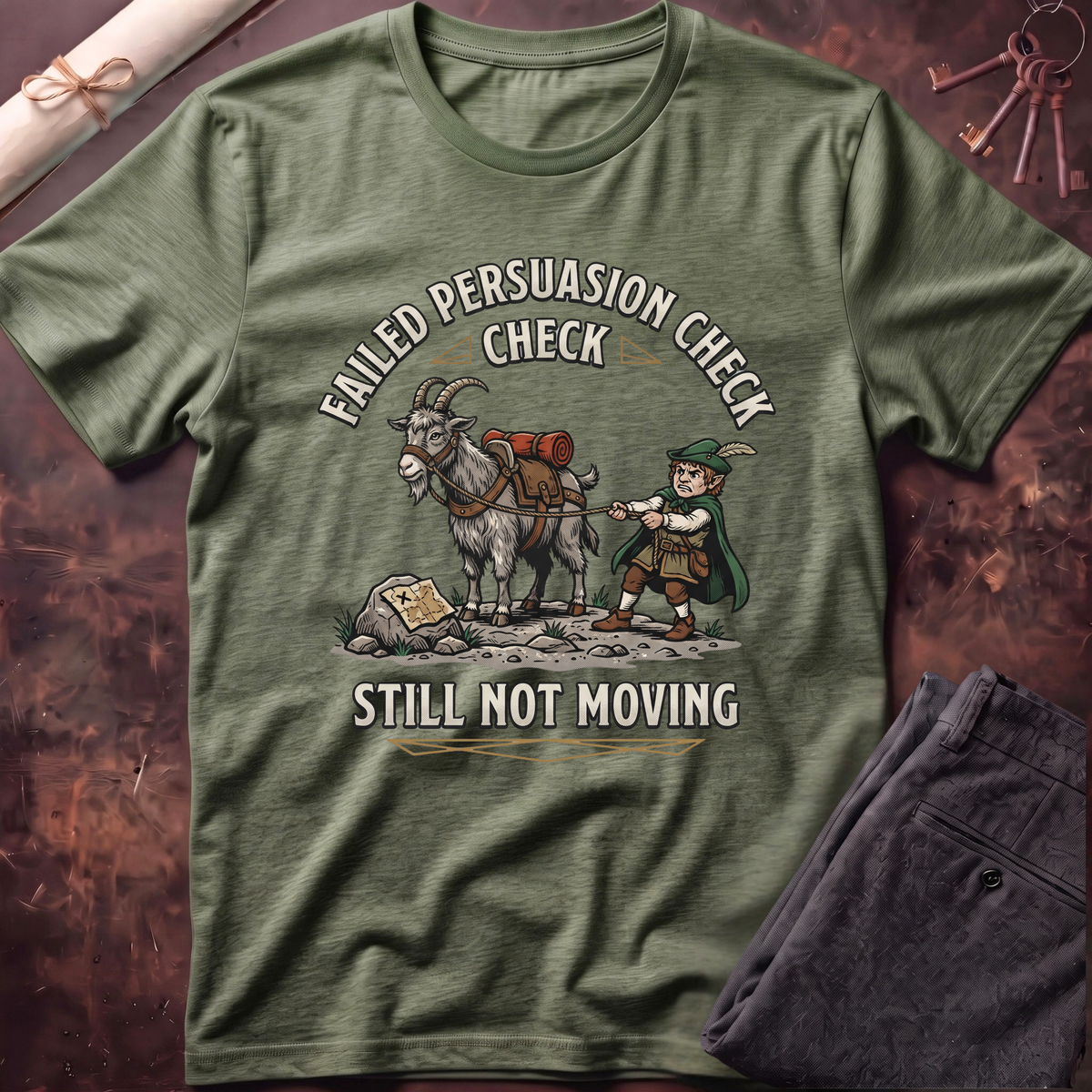 Goat Persuasion Check T-Shirt