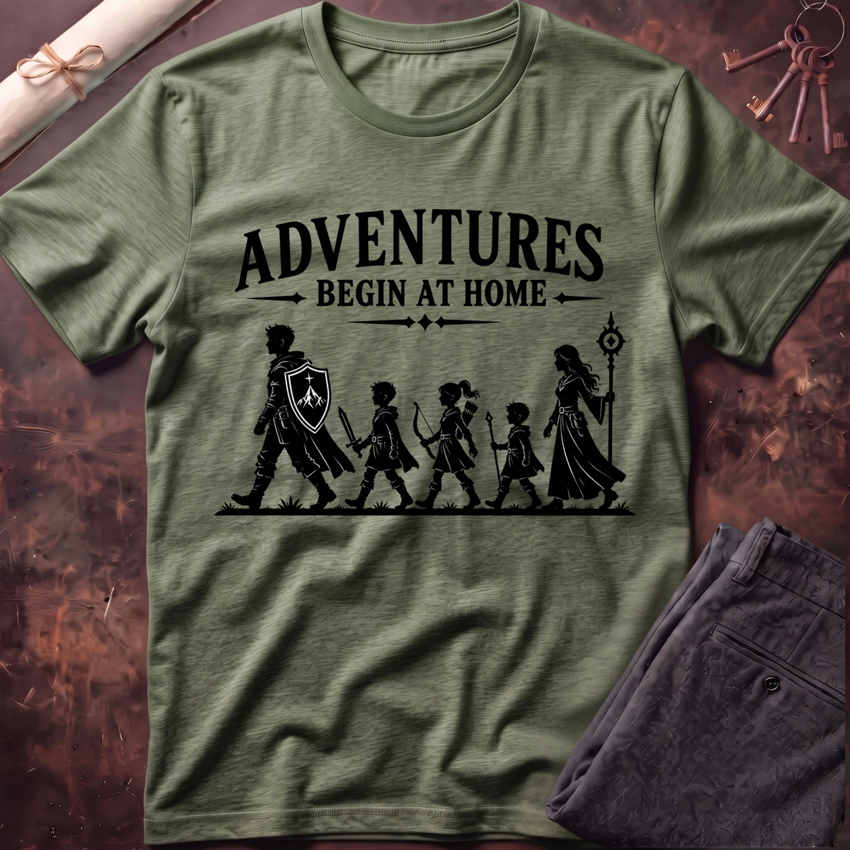 Adventures Begin at Home T-Shirt