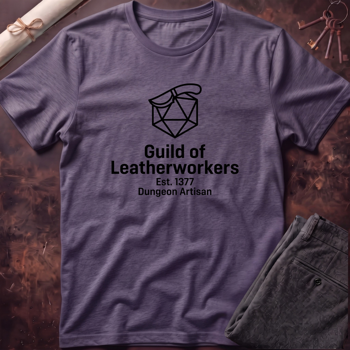 Leatherworkers Black Line T-Shirt