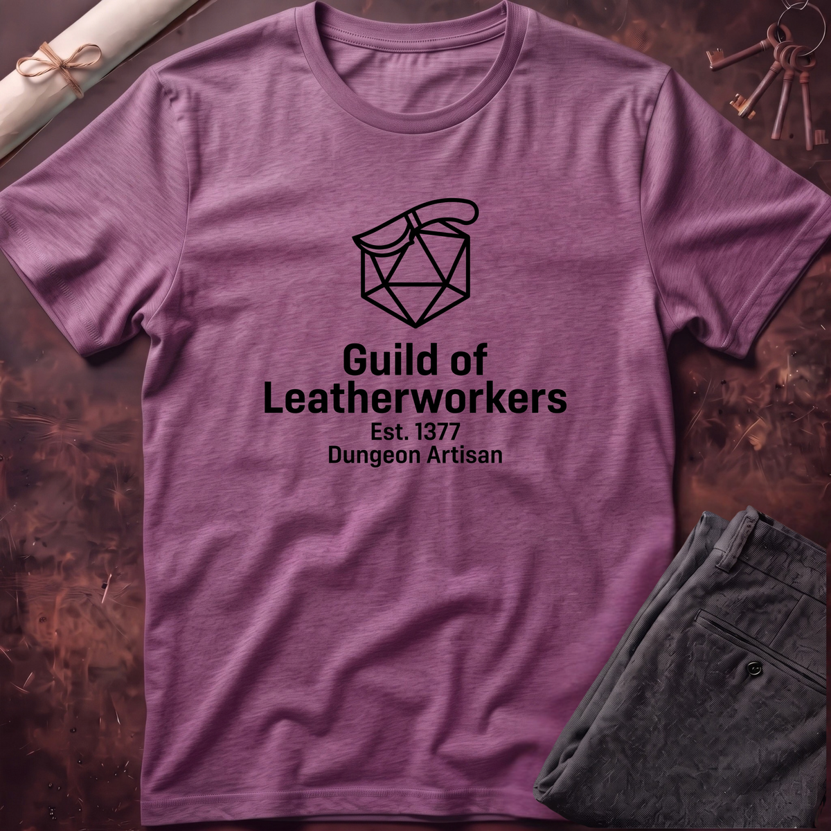 Leatherworkers Black Line T-Shirt