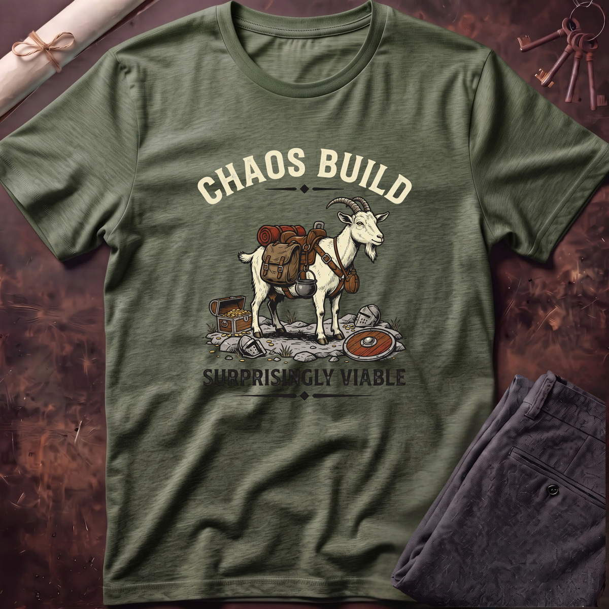 Goat Chaos Build T-Shirt