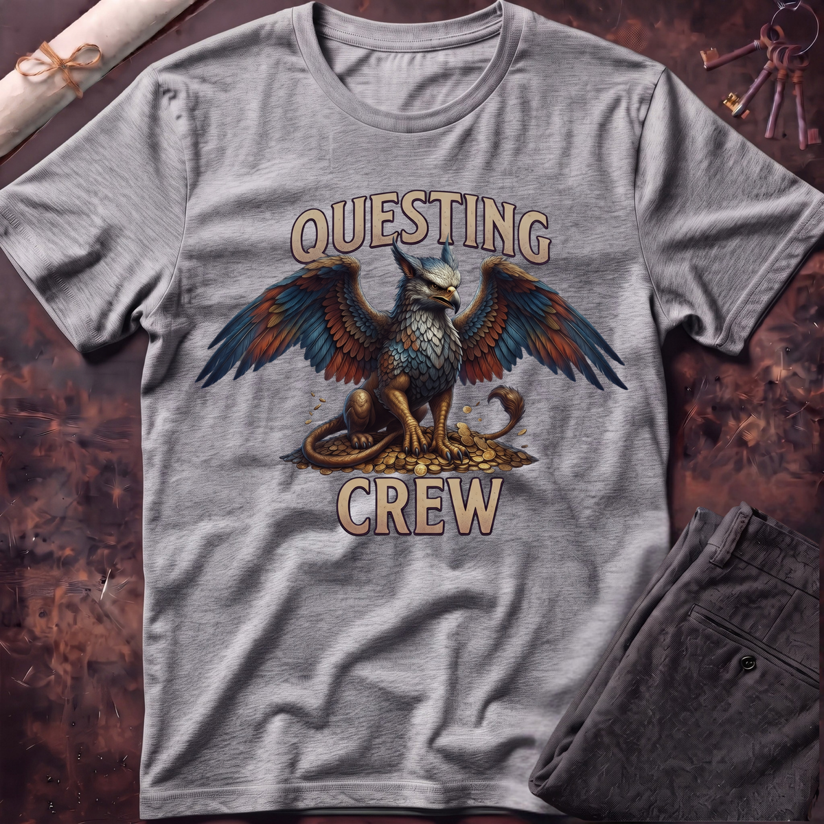 Questing Crew Toddler T-Shirt – Griffon Fantasy Adventure Tee