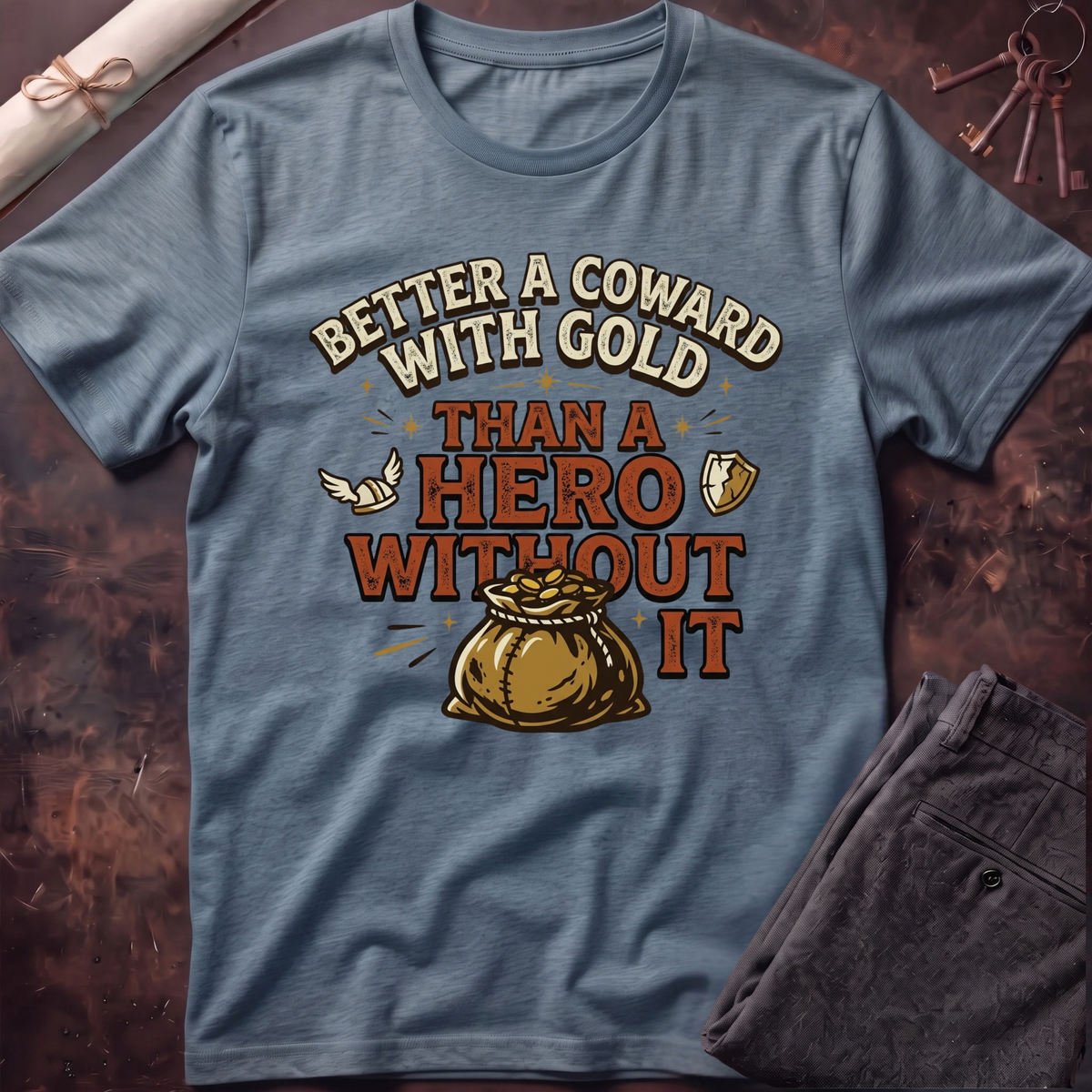 Coward With Gold T-Shirt
