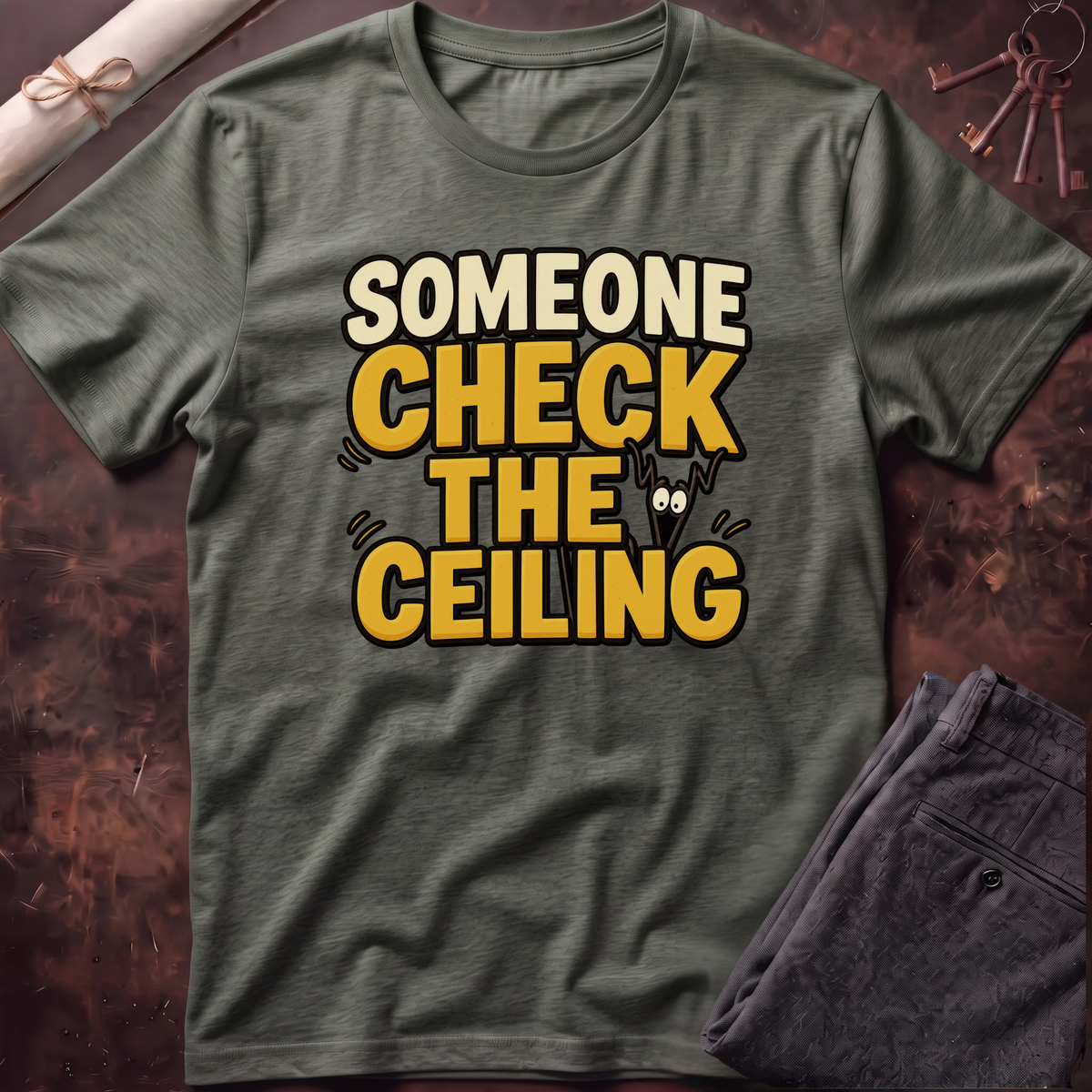 Ceiling Check T-Shirt