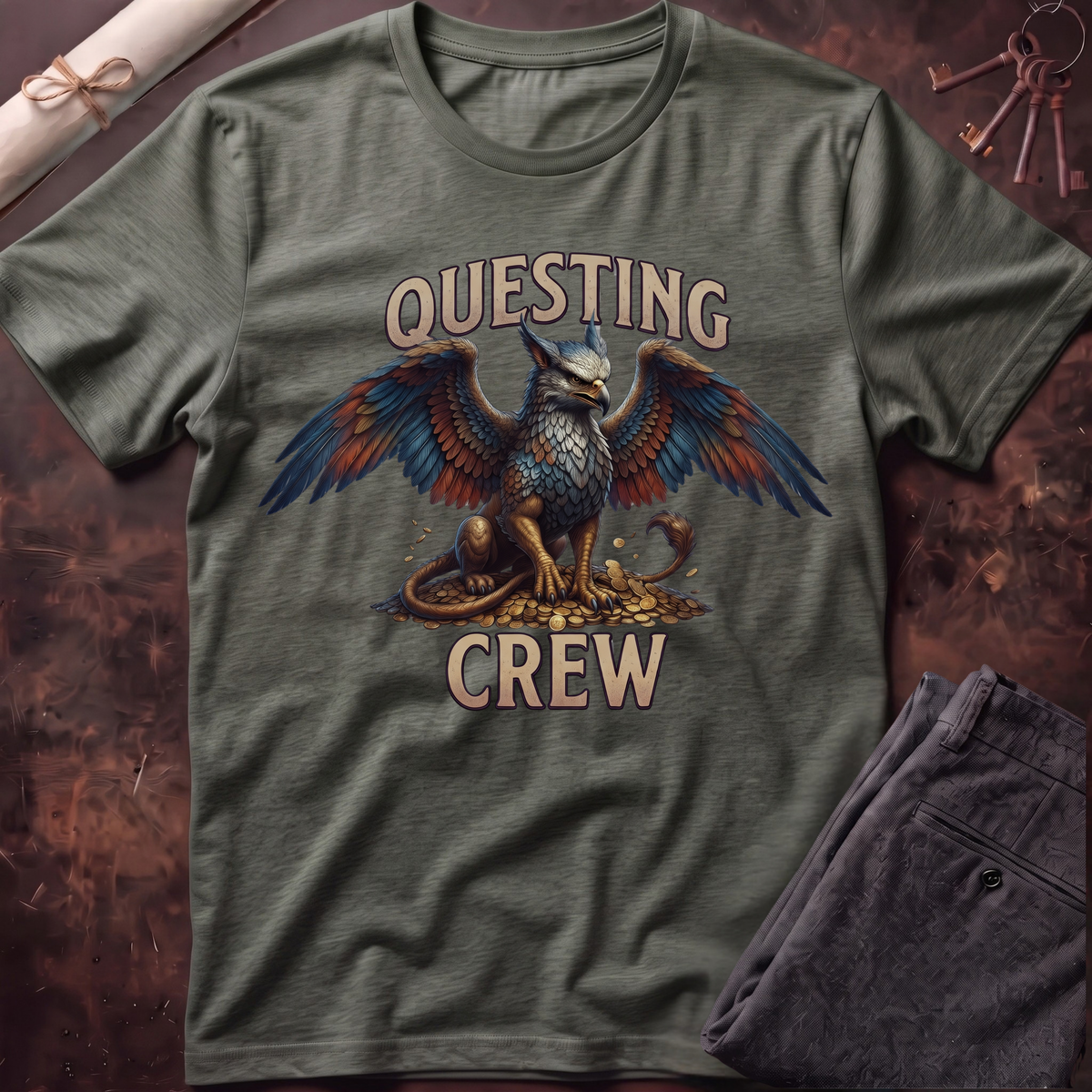 Questing Crew Toddler T-Shirt – Griffon Fantasy Adventure Tee