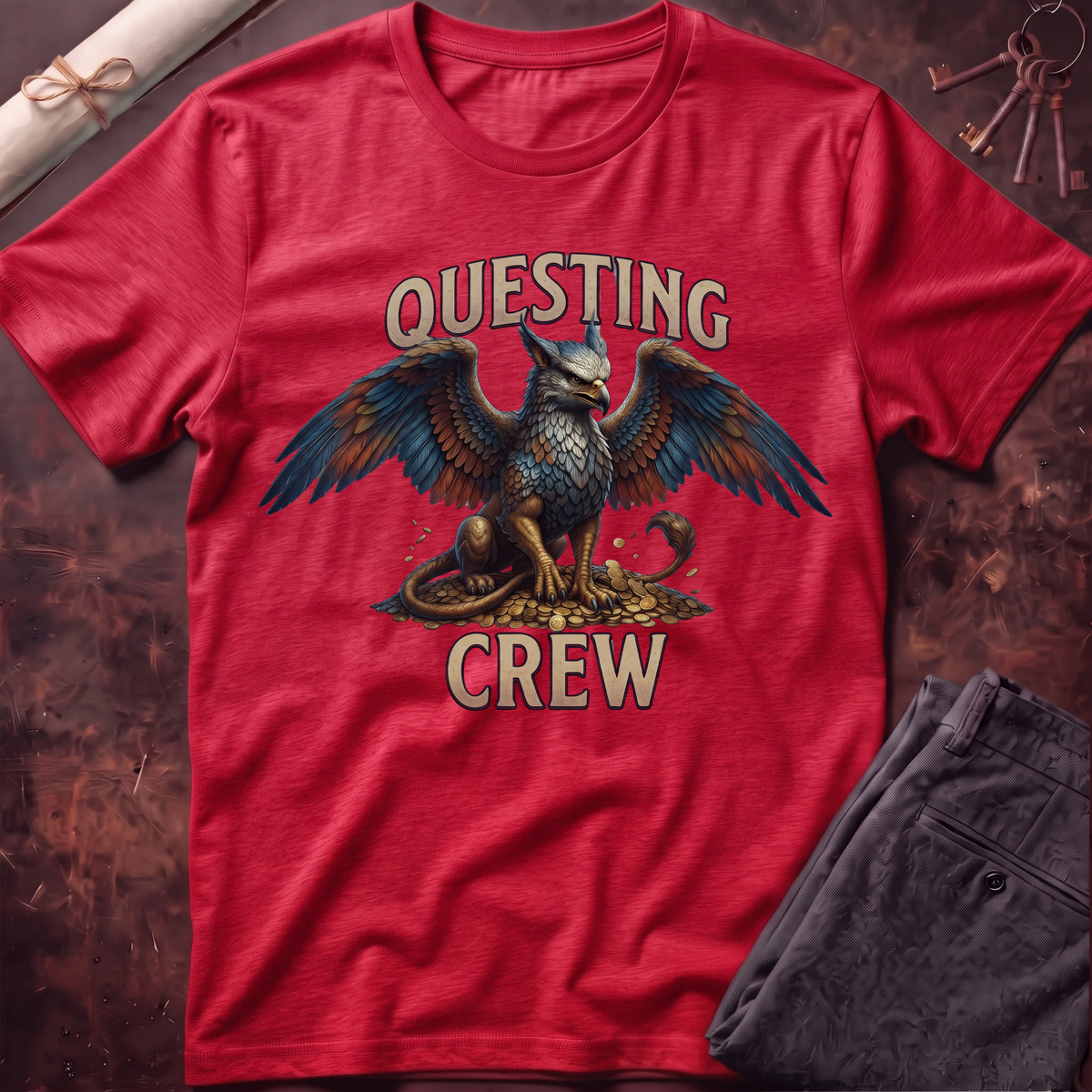 Questing Crew Toddler T-Shirt – Griffon Fantasy Adventure Tee