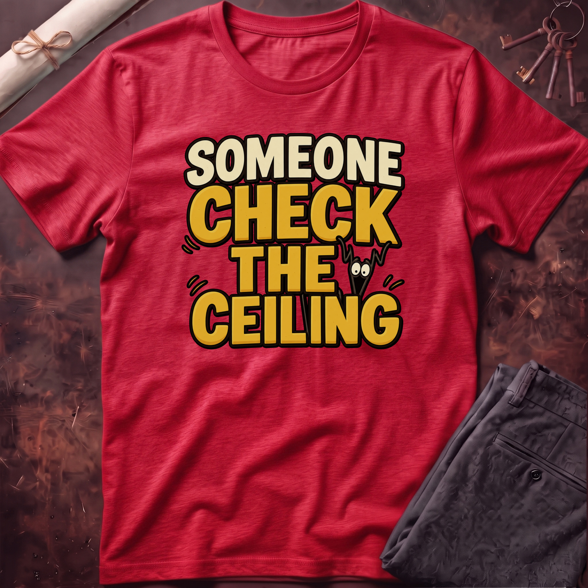 Ceiling Check T-Shirt