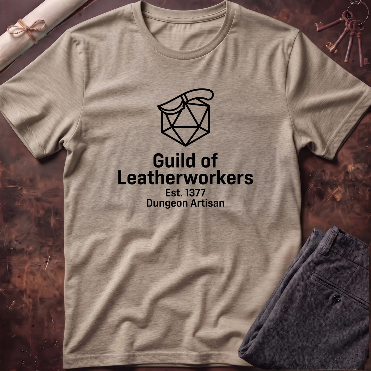 Leatherworkers Black Line T-Shirt