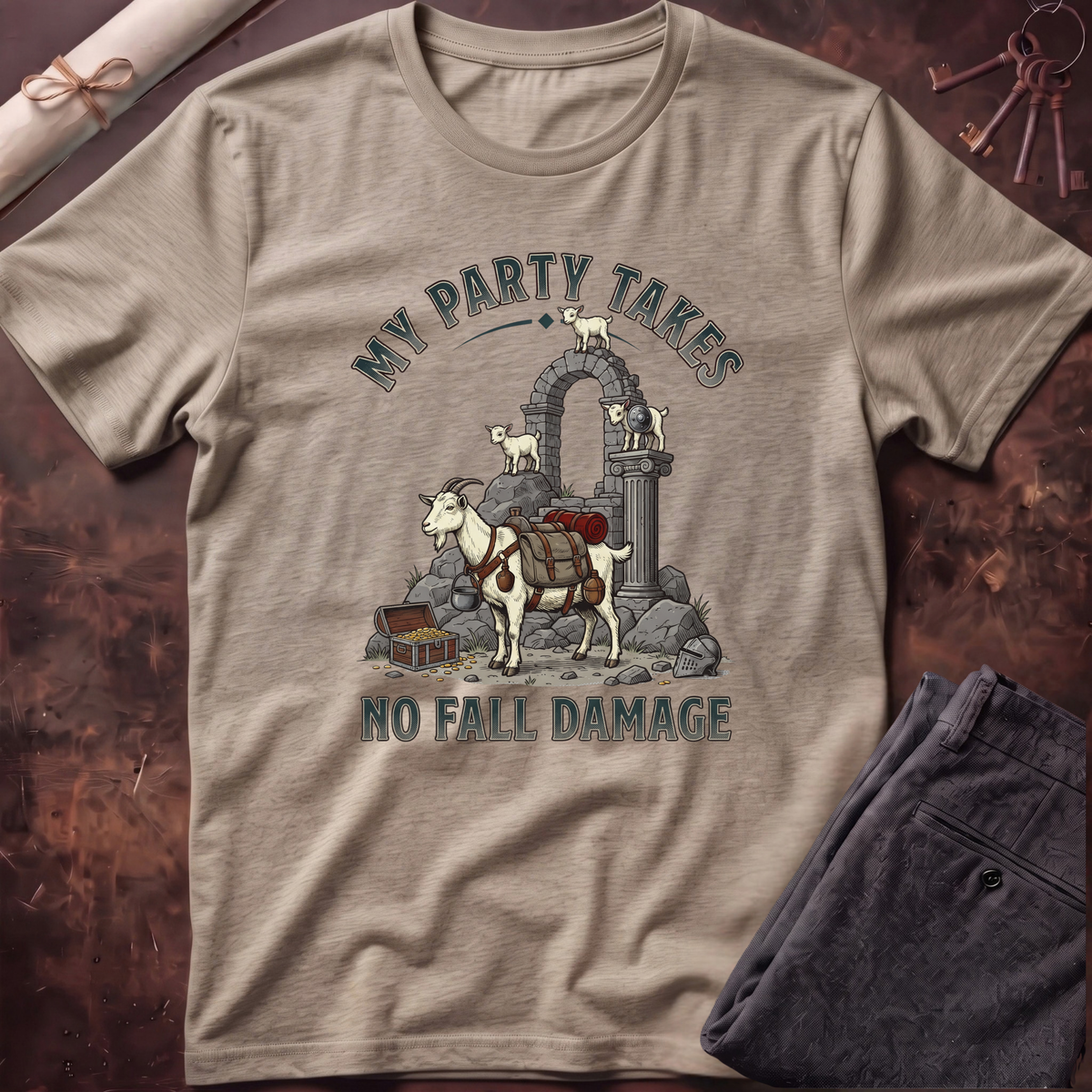 Goat No Fall Damage T-Shirt