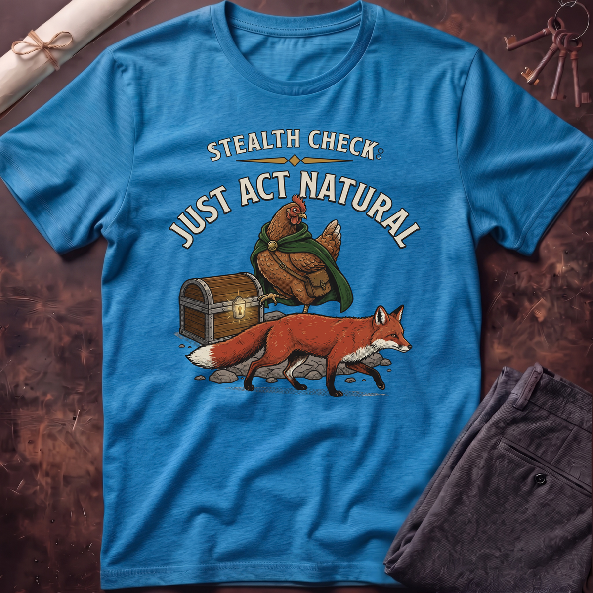 Hen Stealth Check T-Shirt