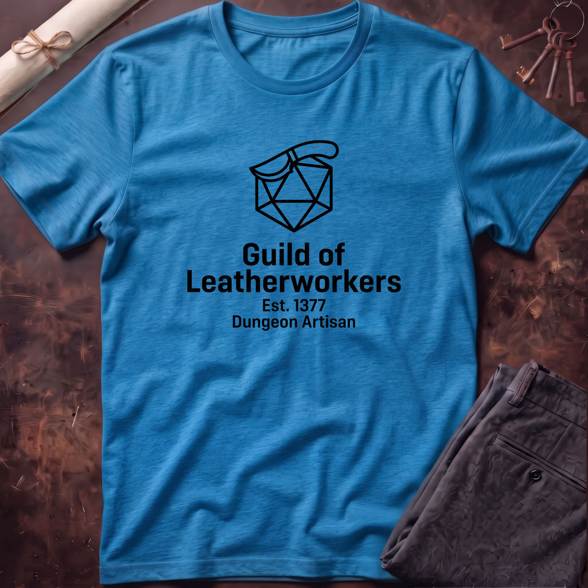 Leatherworkers Black Line T-Shirt