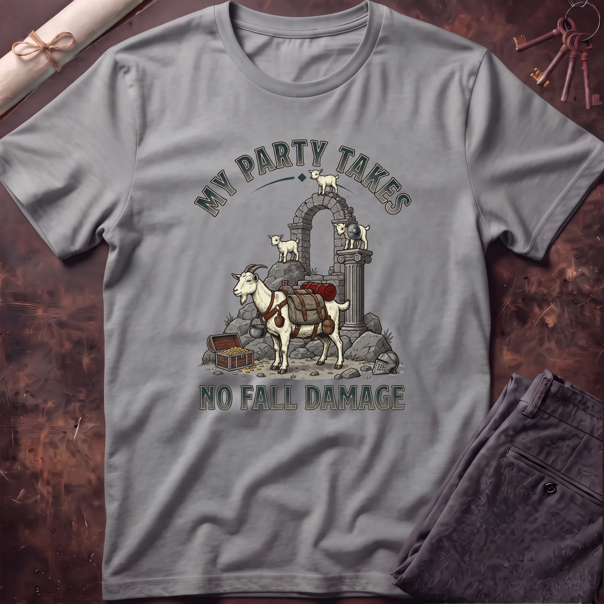 Goat No Fall Damage T-Shirt