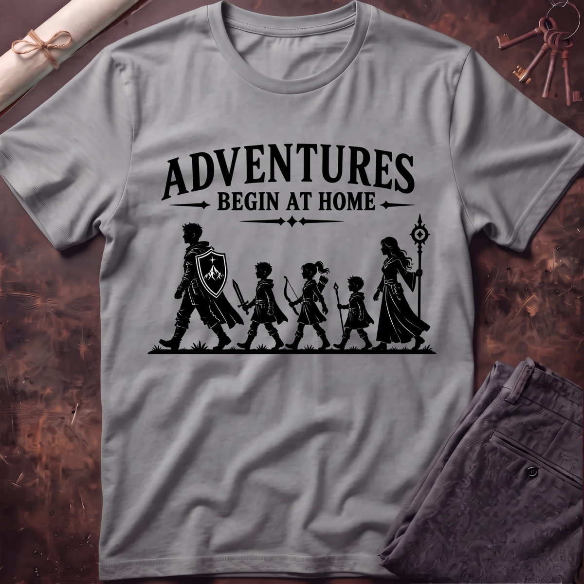 Adventures Begin at Home T-Shirt