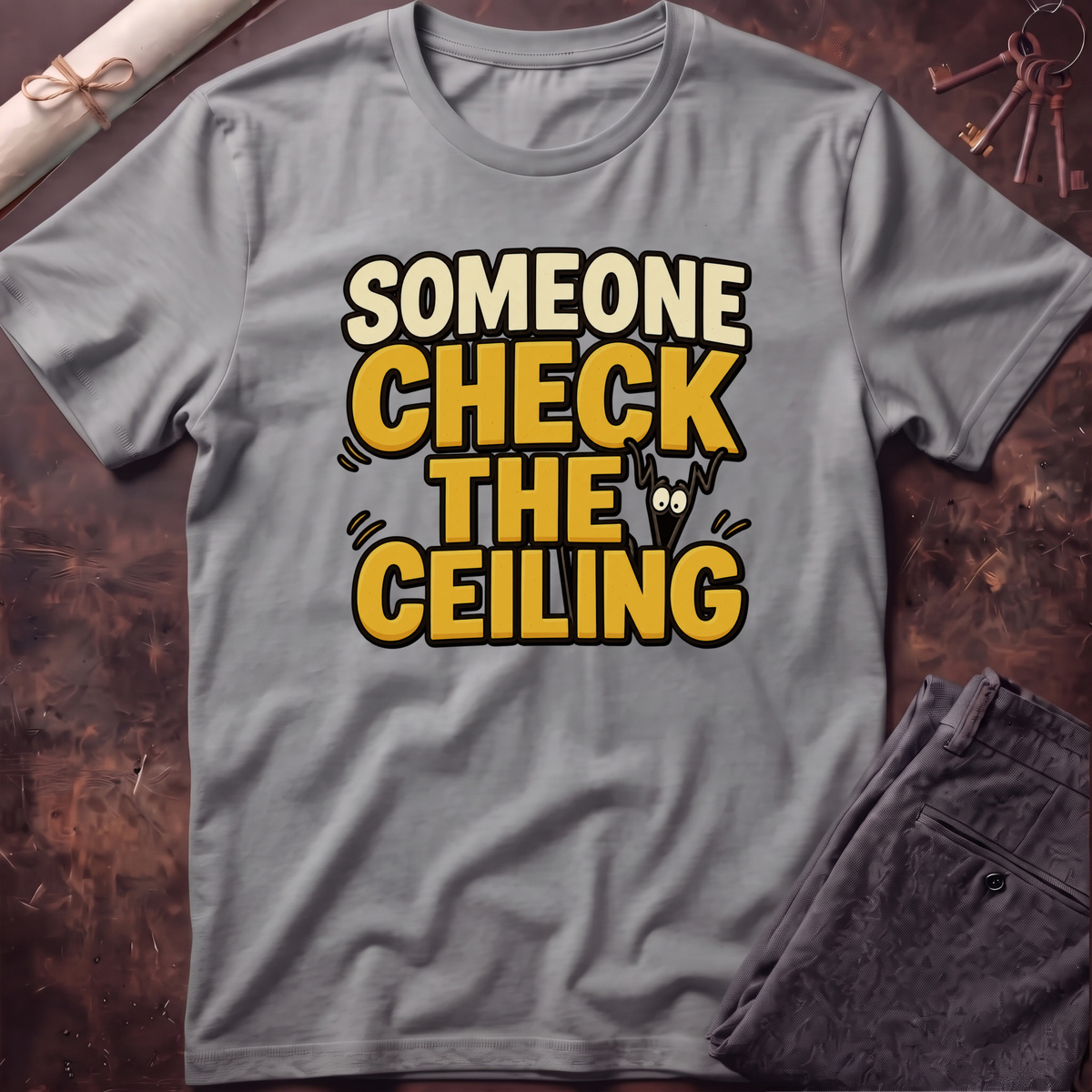 Ceiling Check T-Shirt