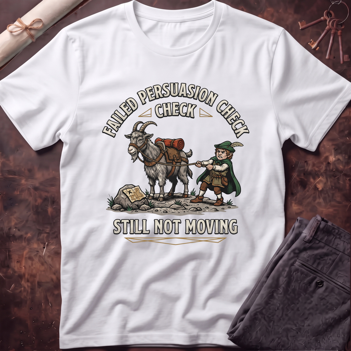 Goat Persuasion Check T-Shirt