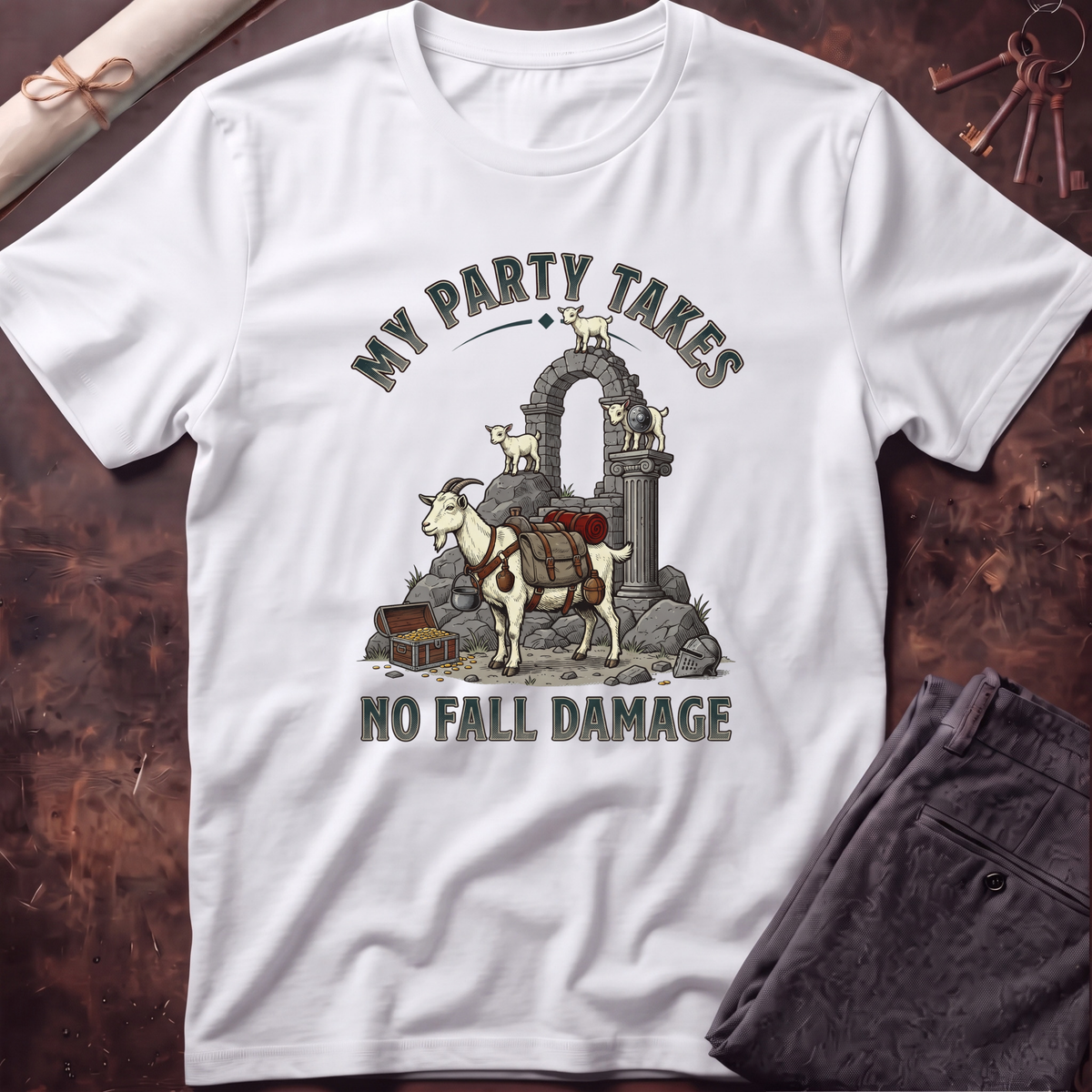 Goat No Fall Damage T-Shirt